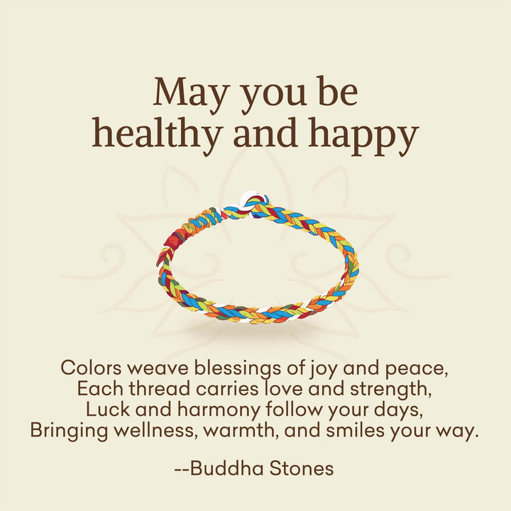 BWOOOH "May you be healthy and happy" Lucky Multicolored 
