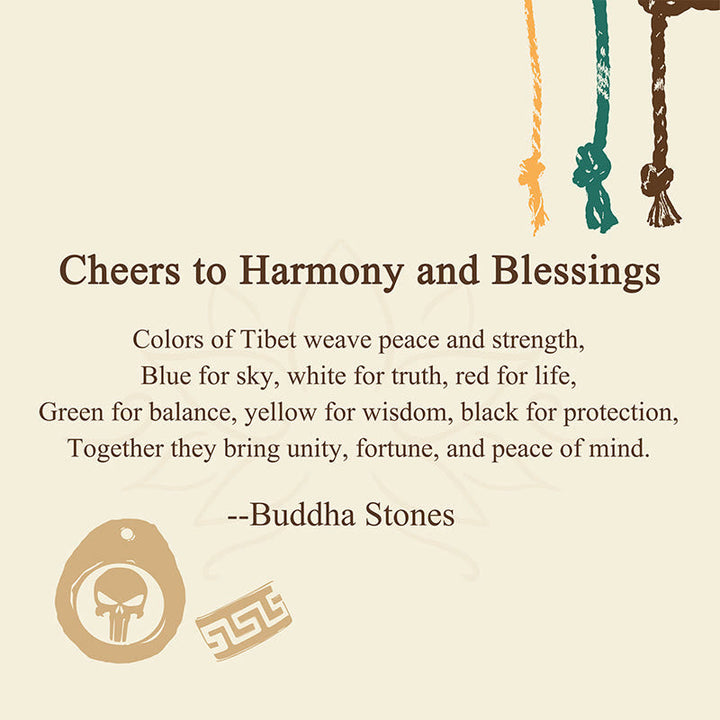 BWOOOH "Cheers to Harmony and Blessings" Tibetan Rope Bra