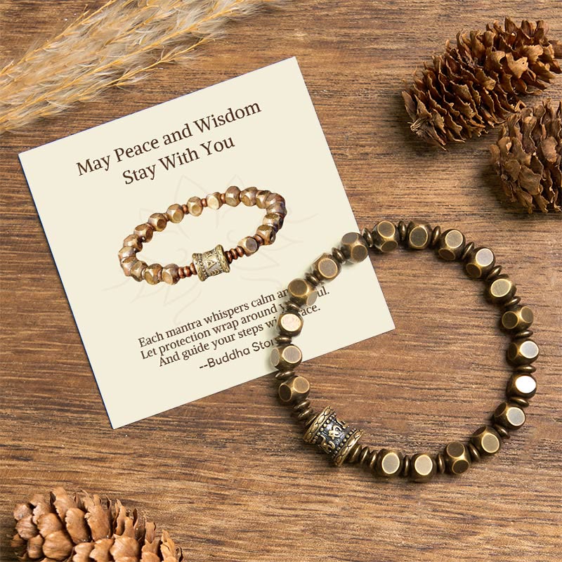 BWOOOH "Wishing You Balance and Strength" Brass Amulet Br