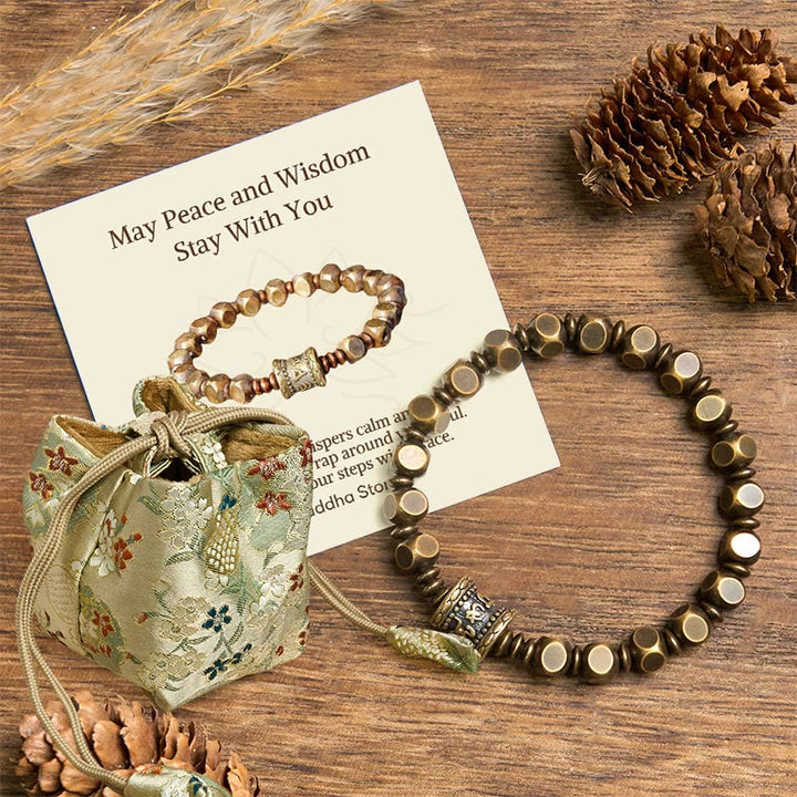 BWOOOH "Wishing You Balance and Strength" Brass Amulet Br
