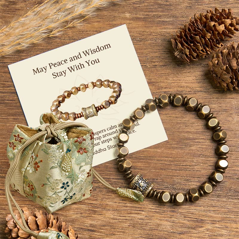 BWOOOH "Wishing You Balance and Strength" Brass Amulet Br