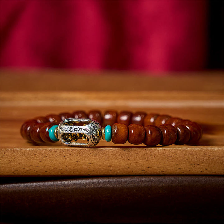 Buddha Stones Bone Beads Vajra Three-eyed Dzi Bead Luck Bracelet