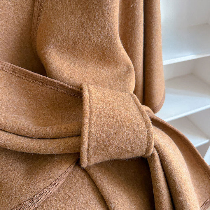 BWOOOH Winter Solid Color Warm Cozy Split Scarf Shawl