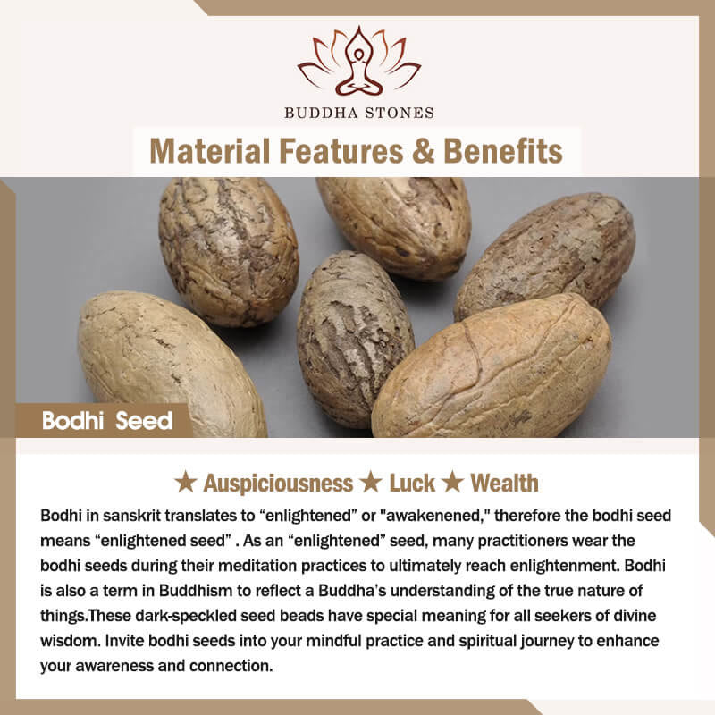 Buddha Stones Tibetan 108 Beads Bodhi Seed Om Symbol Charm Tassel Wealth Auspiciousness Mala
