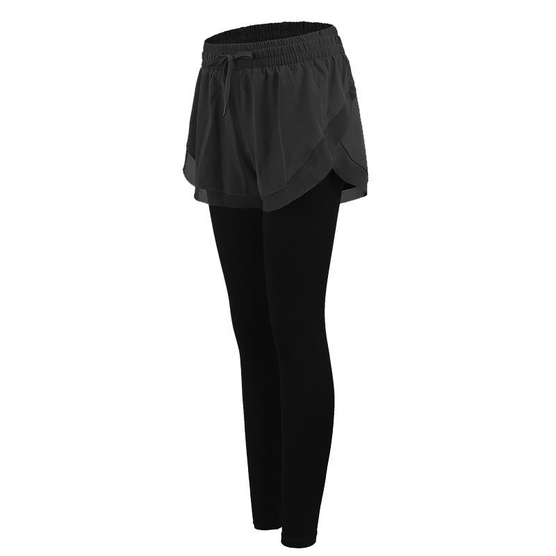 BWOOOH printed yoga leggings - 2 In 1 Sports Tights Outdoor Fitness Wom