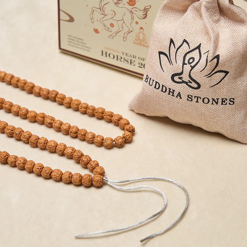 Buddha Stones Tibetan 108 Beads Bodhi Seed Wealth Auspiciousness Mala