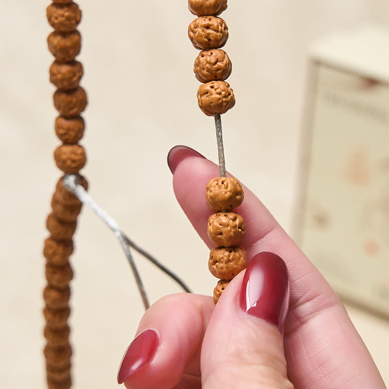 Buddha Stones Tibetan 108 Beads Bodhi Seed Wealth Auspiciousness Mala