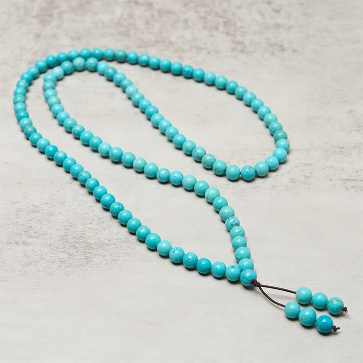 Buddha Stones 108 Beads Turquoise Wisdom Balance Mala
