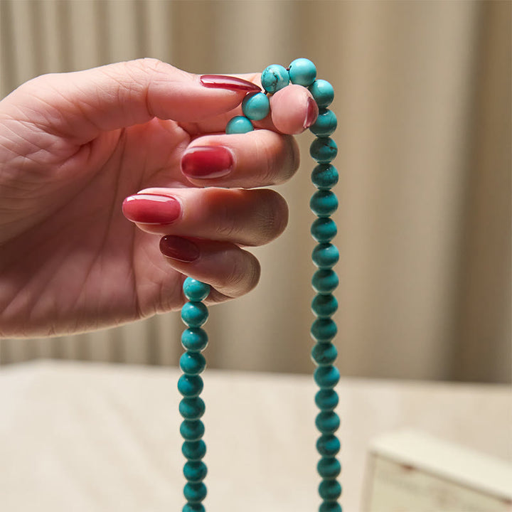 Buddha Stones 108 Beads Turquoise Wisdom Balance Mala
