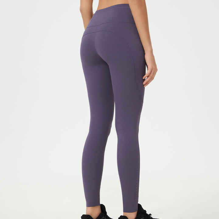 BWOOOH printed yoga leggings - Solid Color High Waist Sports Fitness Le