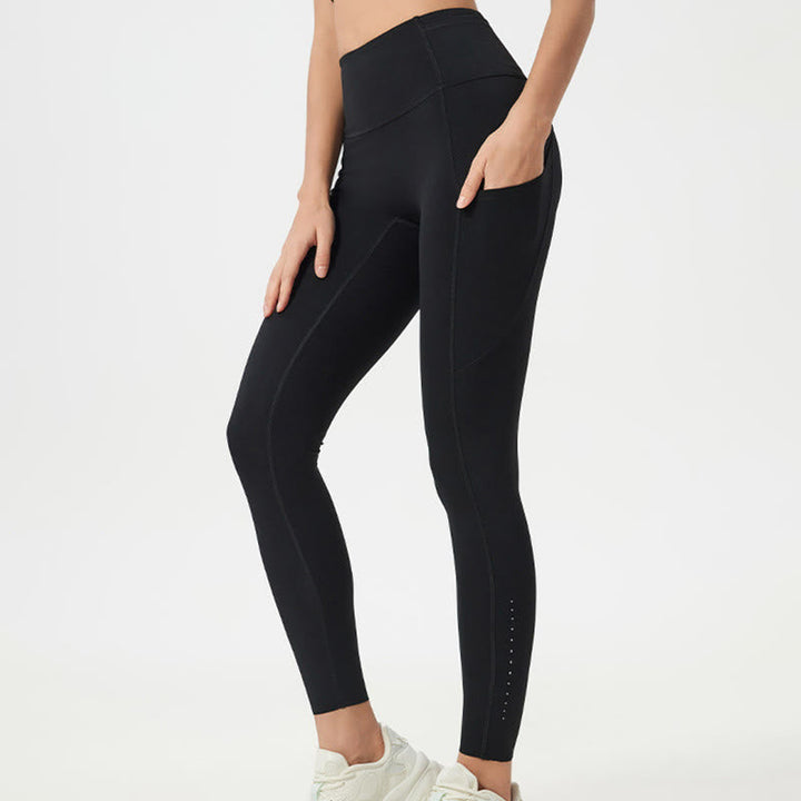 BWOOOH printed yoga leggings - Solid Color High Waist Sports Fitness Le