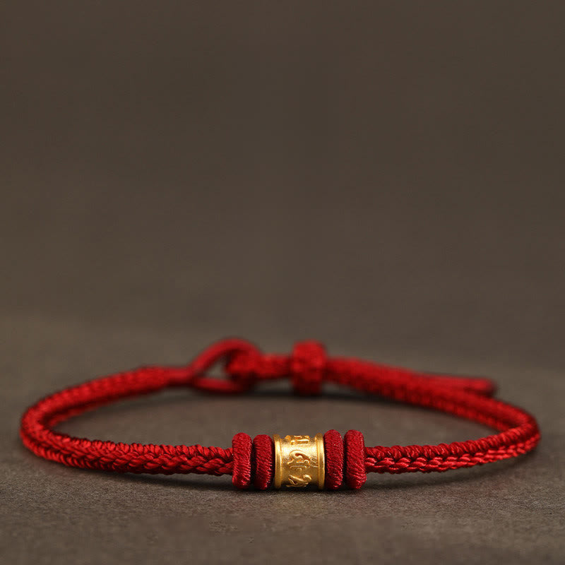 BWOOOH Tibet Handmade 999 Gold Om Mani Padme Hum Luck Pro