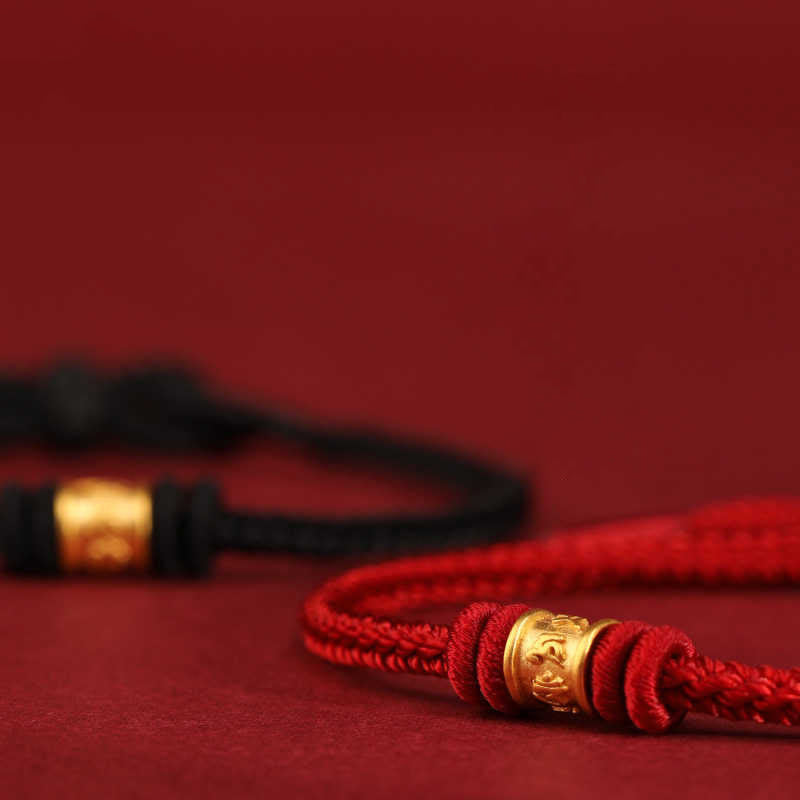 BWOOOH Tibet Handmade 999 Gold Om Mani Padme Hum Luck Pro