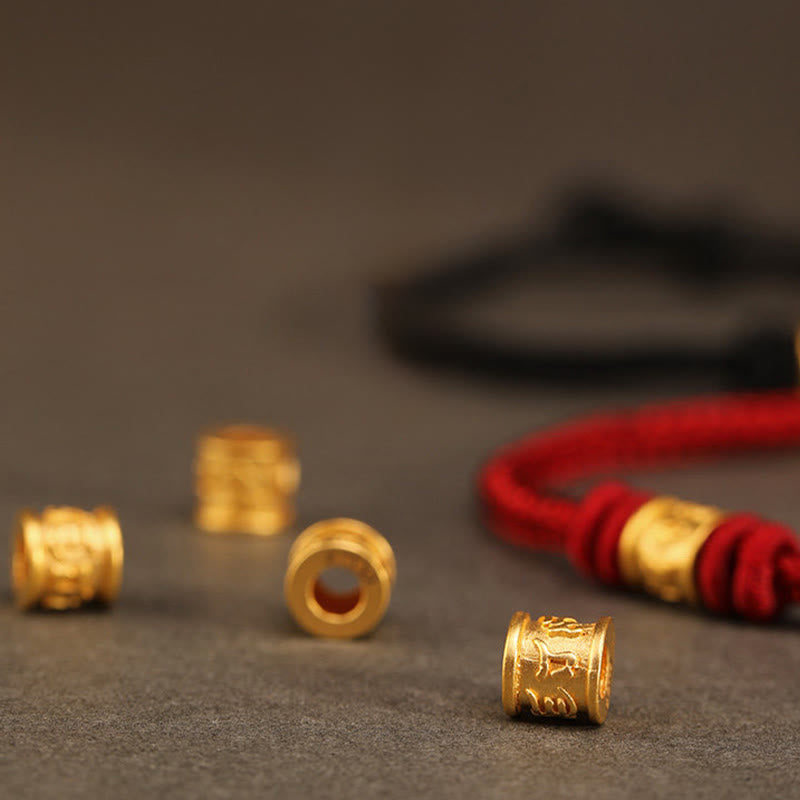 BWOOOH Tibet Handmade 999 Gold Om Mani Padme Hum Luck Pro