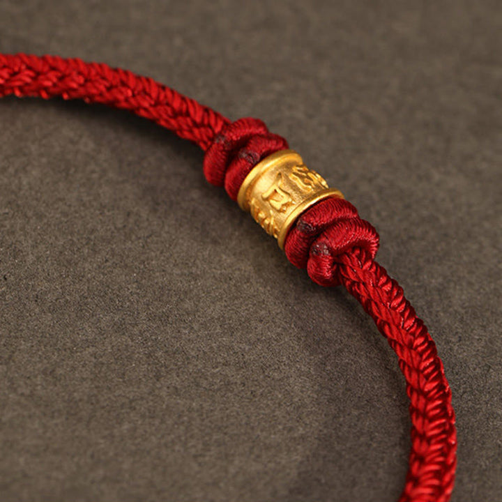 BWOOOH Tibet Handmade 999 Gold Om Mani Padme Hum Luck Pro