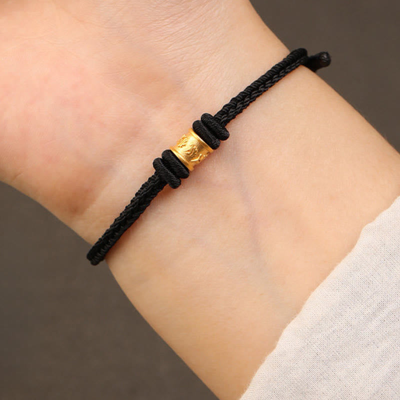 BWOOOH Tibet Handmade 999 Gold Om Mani Padme Hum Luck Pro