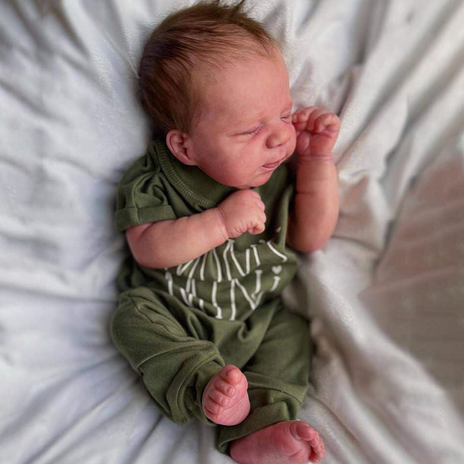 12"&16" Supple and Soft Limbs, Flexible Silicone Reborn Baby Doll Boy or Girl Gerden and Verada