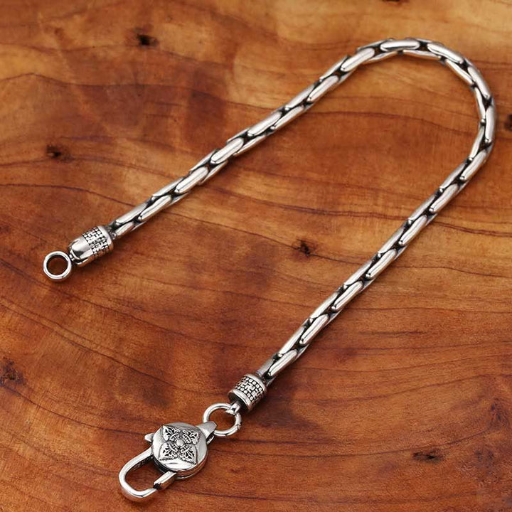 BWOOOH Tibetan Double Dorje Om Mani Padme Hum Buddha Swastika Vajra Strength Bracelet