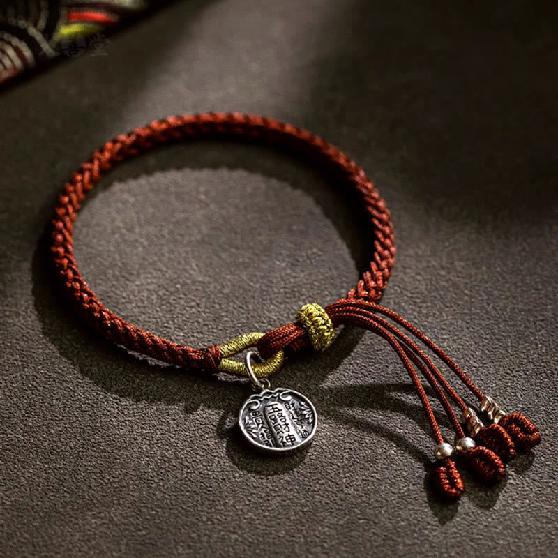 BWOOOH Handmade 925 Sterling Silver Five Directions Gods of Wealth Luck Protection Stri | spiritual healing bracelet