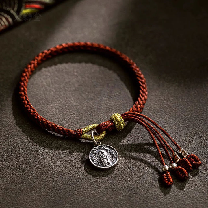 BWOOOH Handmade 925 Sterling Silver Five Directions Gods of Wealth Luck Protection Stri | spiritual healing bracelet