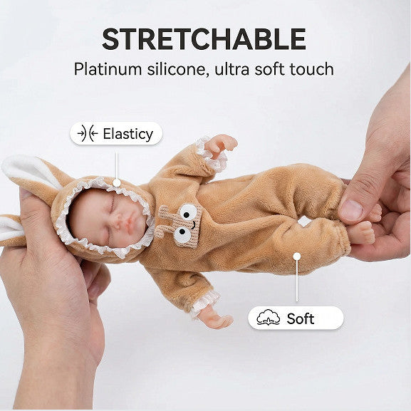 6-inch Realistic Rebirth Doll - Gentle Little Princess Zoe: A heartwarming and comforting doll made entirely of solid silicone and submerged in water.