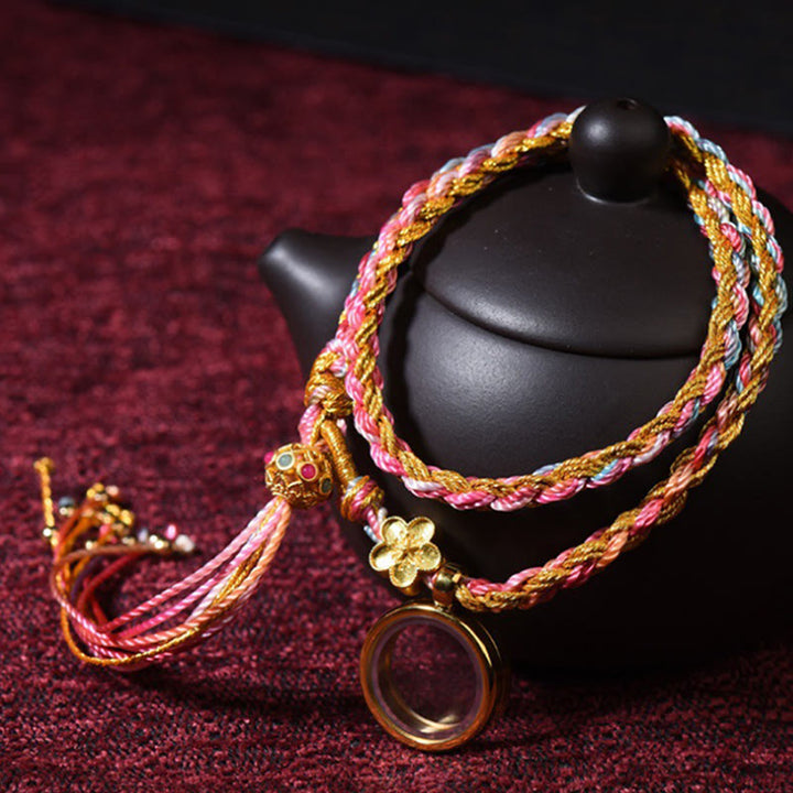 BWOOOH Tibetan Handmade Luck Colorful String Single Double Wrap Braided Bracelet | spiritual healing bracelet