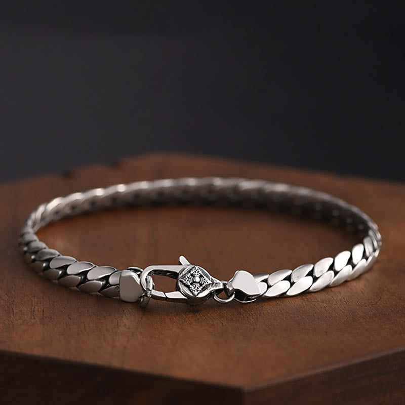 BWOOOH Double Dorje Vajra copper punk chain bracelet necklace for strength and spiritual power