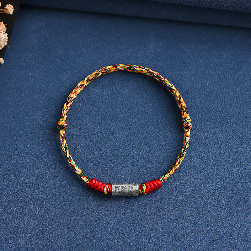 BWOOOH Handcrafted 925 Sterling Silver Everything Goes Well Design Protection Strength Bracelet Anklet