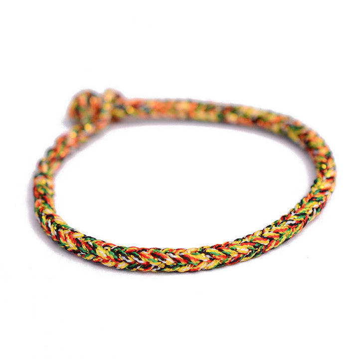 BWOOOH Tibetan Handmade Eight Thread Peace Knot Protection Braided String Bracelet