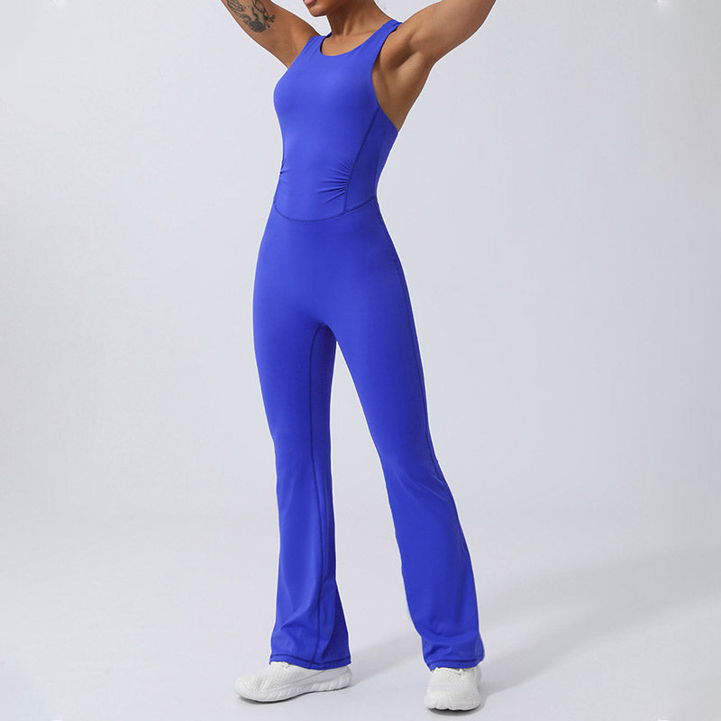 BWOOOH printed yoga pants - Women Workout Crisscross Sleeveless Flar