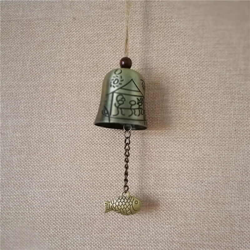 BWOOOH Feng Shui Buddha Koi Fish Dragon Elephant Wind Chime Bell Luck Wall Hanging Deco | spiritual healing bracelet