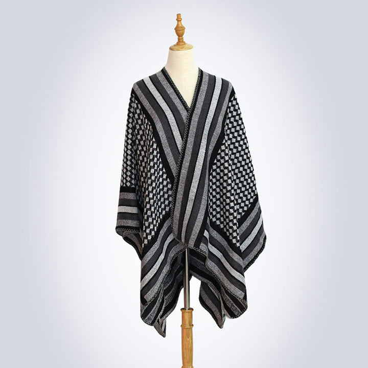 BWOOOH Tibetan Shawl Classic Pattern Winter Cozy Warm Tra