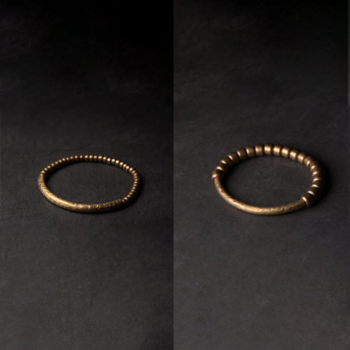 BWOOOH Simple Design Copper Brass Bead Luck Wealth Bracelet
