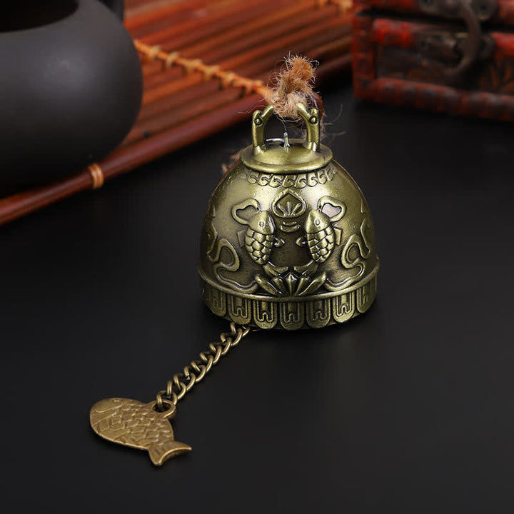 BWOOOH Feng Shui Buddha Koi Fish Dragon Elephant Wind Chime Bell Luck Wall Hanging Deco | spiritual healing bracelet