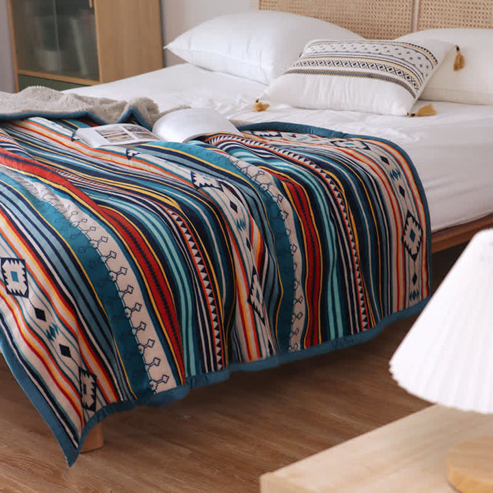 BWOOOH Geometric Warm Soft Bed Throw Blanket