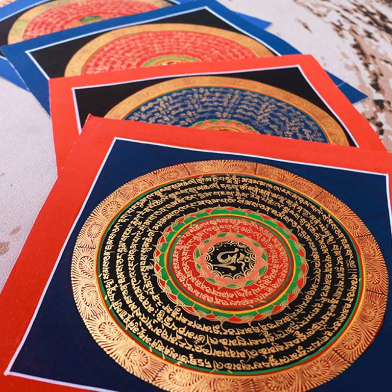 BWOOOH Tibetan thangka Buddhist painting - Tibetan Handmade Thangka Painting B