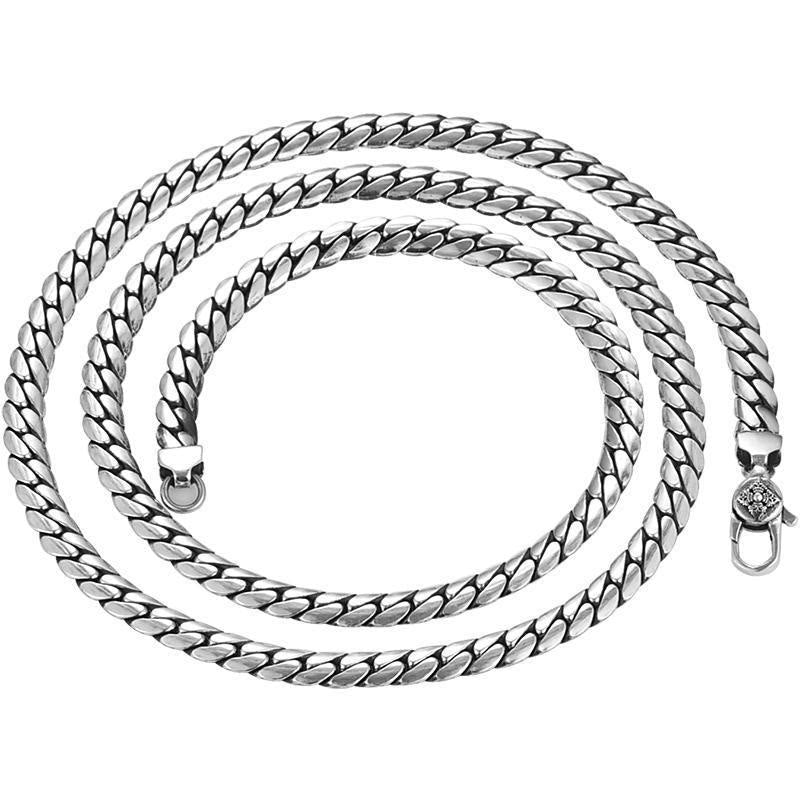 BWOOOH Double Dorje Vajra Strength Punk Copper Chain Bracelet Necklace