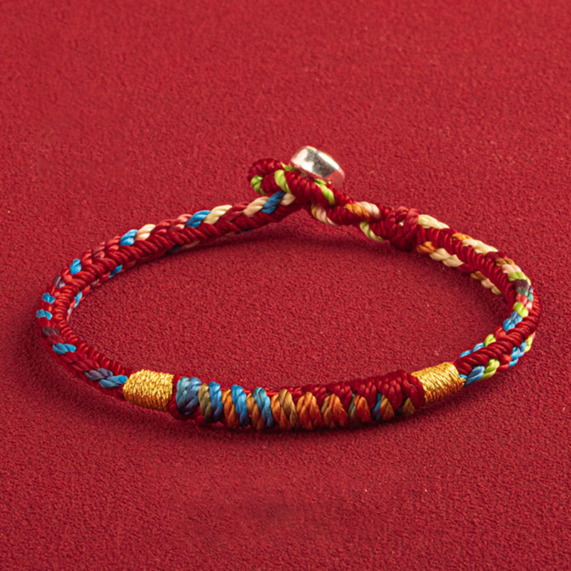 BWOOOH "May You Be Safe And Lucky In The Year Ahead" Multicolored Bracelet