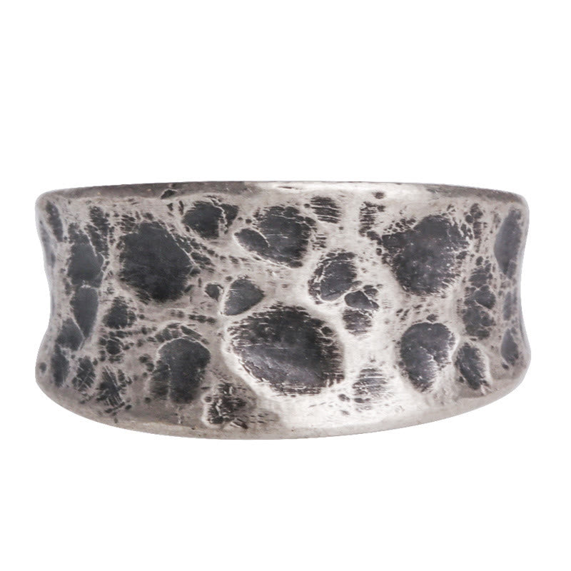 BWOOOH 925 Sterling Silver Bump Texture Design Protection Ring