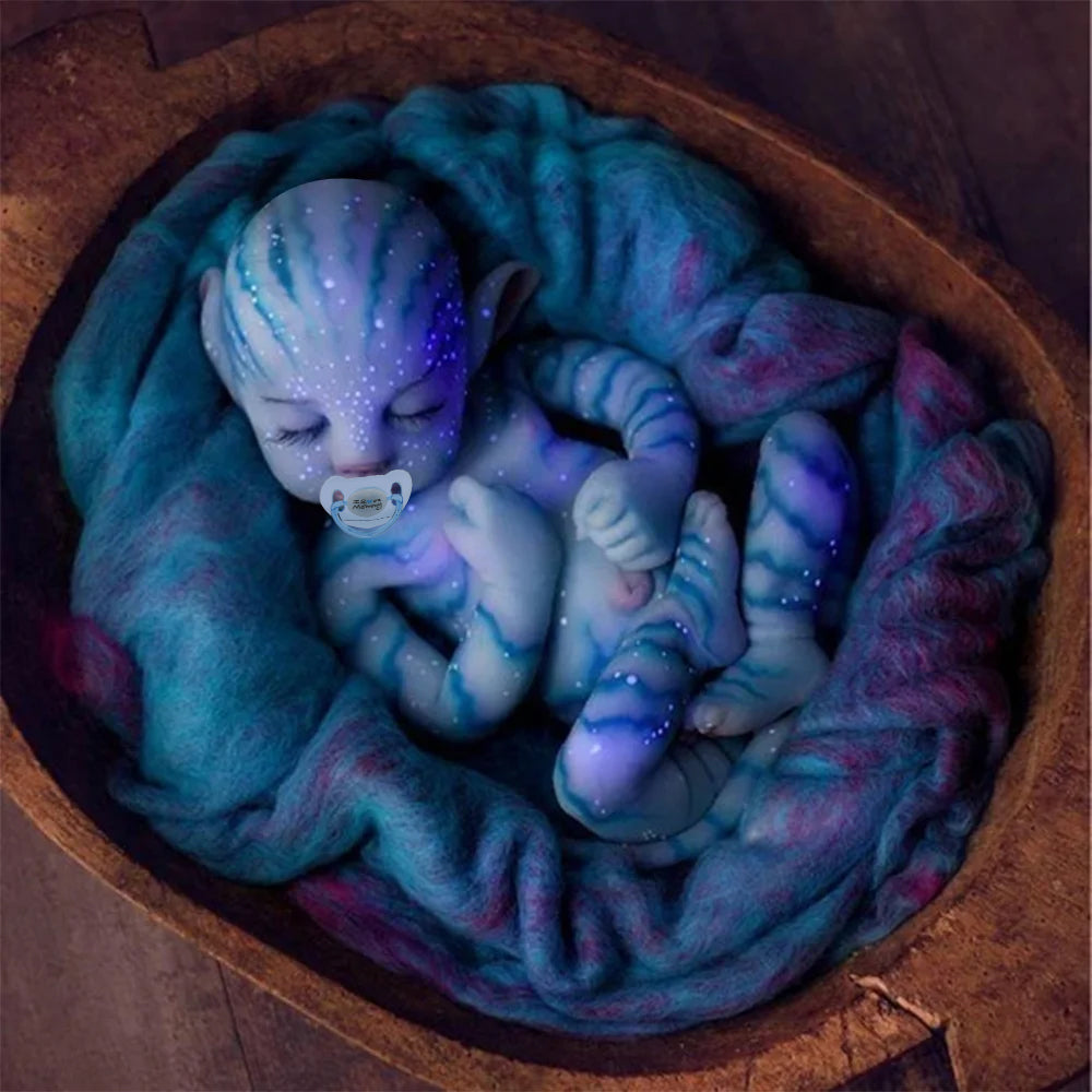 [Pretty  Baby]  12'' Realistic Reborn Afra Handmade Fantasy Baby  Doll