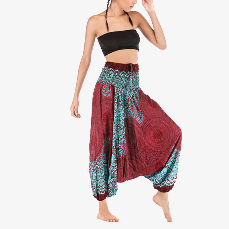 BWOOOH printed harem pants - Two Style Wear Round Geometric Pattern L