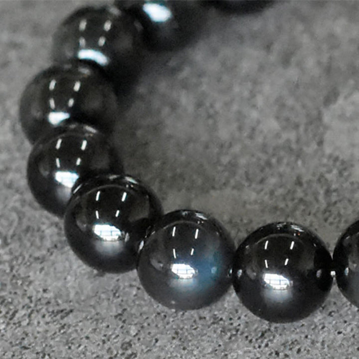 BWOOOH Rainbow Obsidian Copper Bead Positive Transformation Bracelet