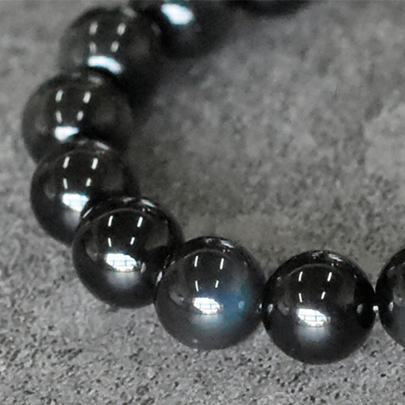 BWOOOH Rainbow Obsidian Copper Bead Positive Transformation Bracelet