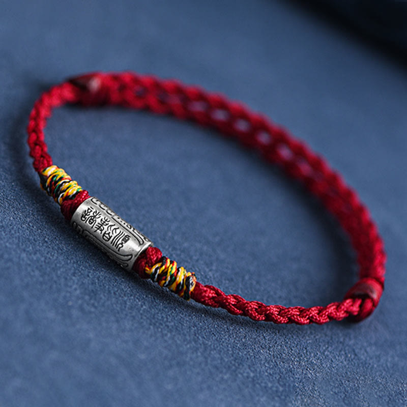 BWOOOH Handcrafted 925 Sterling Silver Everything Goes Well Design Protection Strength Bracelet Anklet