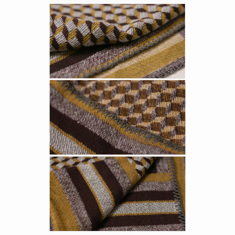 BWOOOH Tibetan Shawl Classic Pattern Winter Cozy Warm Tra