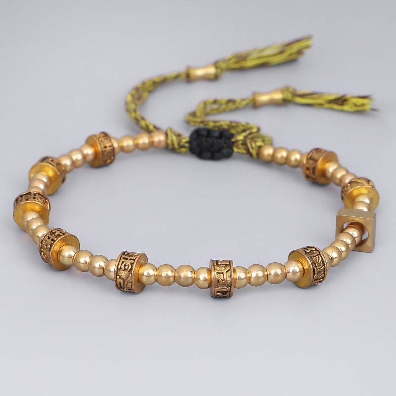 BWOOOH Tibetan Curse Six True Words Wealth Bracelet