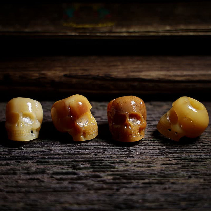 BWOOOH Tibetan Camel Bone Skull Lord of the Corpse Forest Protection Necklace Pendant