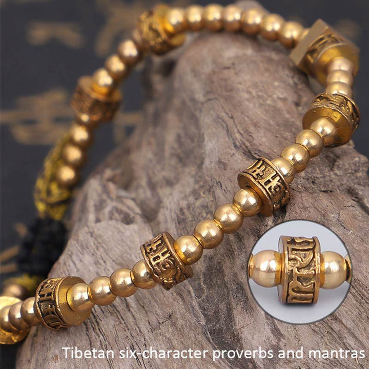BWOOOH Tibetan Curse Six True Words Wealth Bracelet