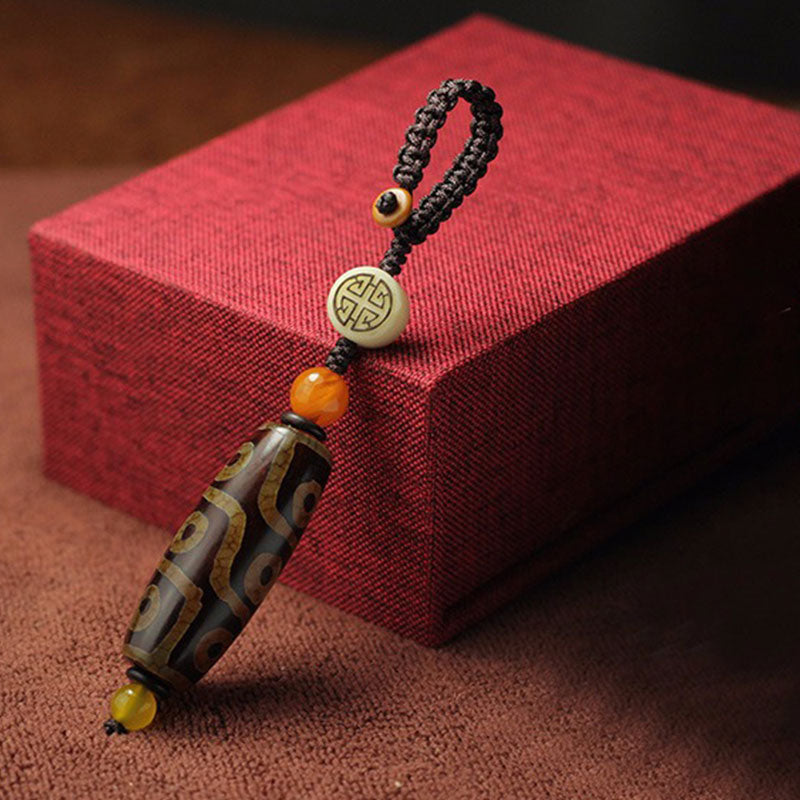 BWOOOH Tibetan Nine-Eye Dzi Bead Wealth Decoration