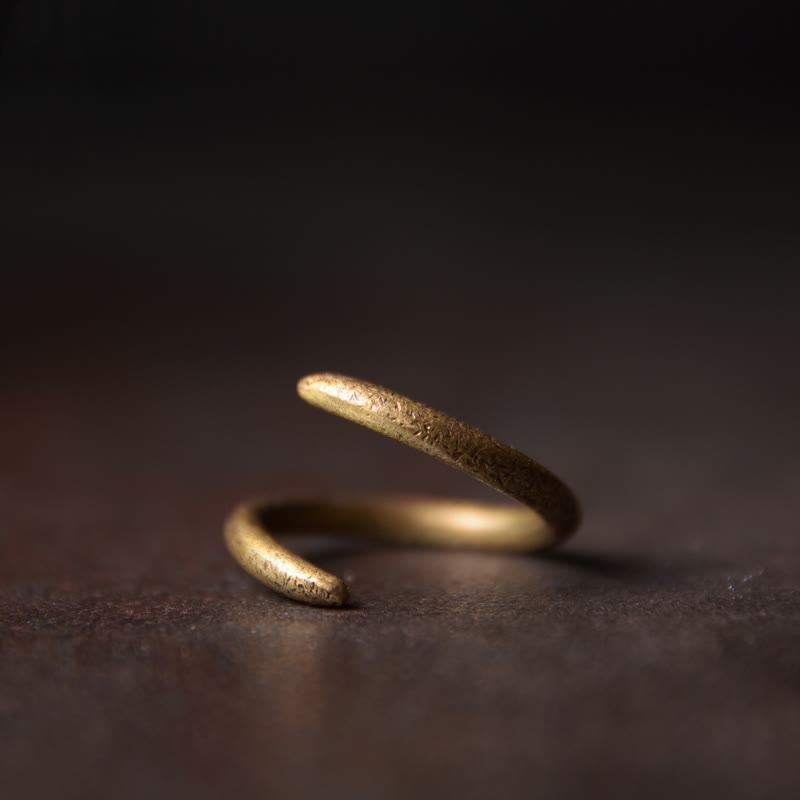 BWOOOH Simple Design Copper Luck Adjustable Ring — Copper spiritual jewelry for spiritual healing and mindful living